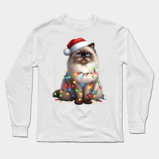 Christmas Himalayan Cat Long Sleeve T-Shirt